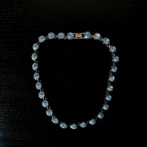 Stunning blue crystal necklace
